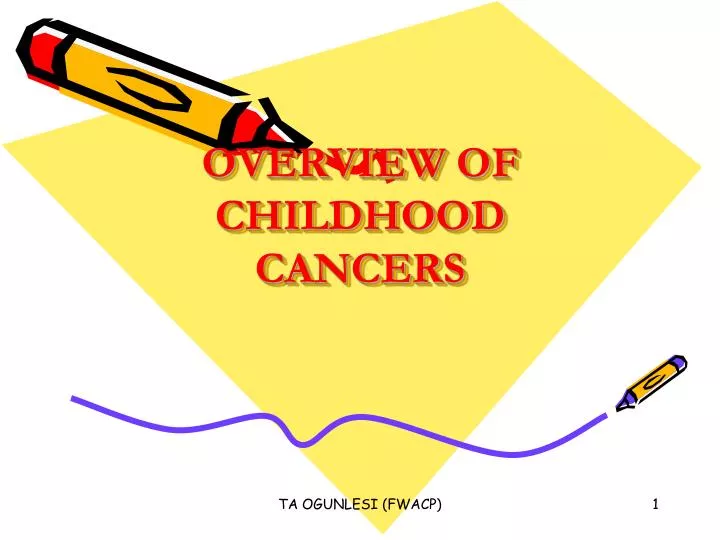 overview of childhood cancers