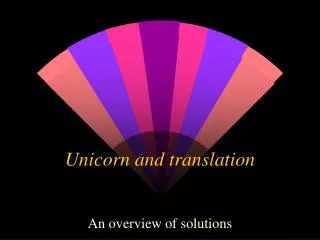 Unicorn and translation