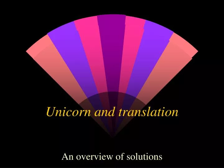 unicorn and translation