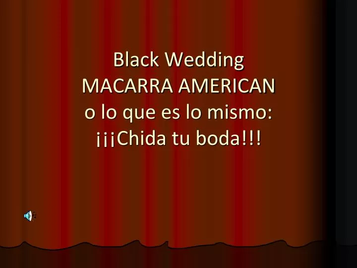 black wedding macarra american o lo que es lo mismo chida tu boda