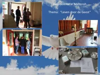 avonddienst in menorah thema leven door de geest