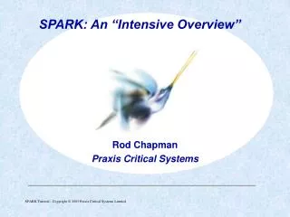 Rod Chapman Praxis Critical Systems