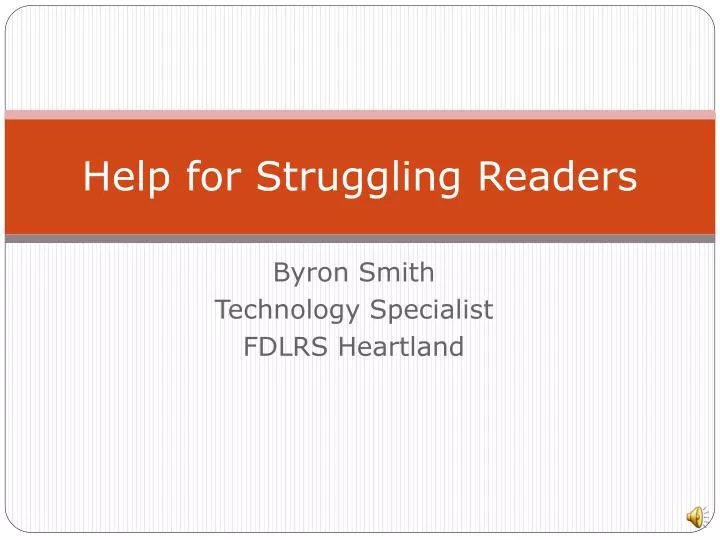 help for struggling readers