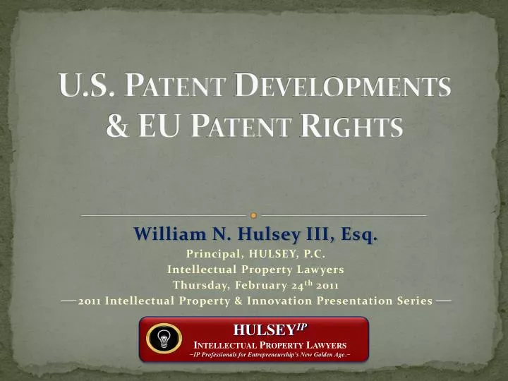 u s patent developments eu patent rights