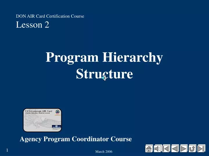 program hierarchy structure
