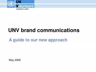 UNV brand communications