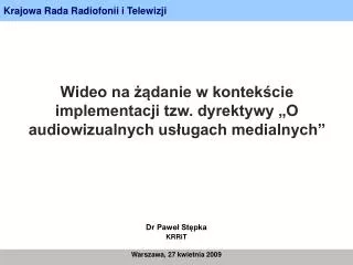 krajowa rada radiofonii i telewizji