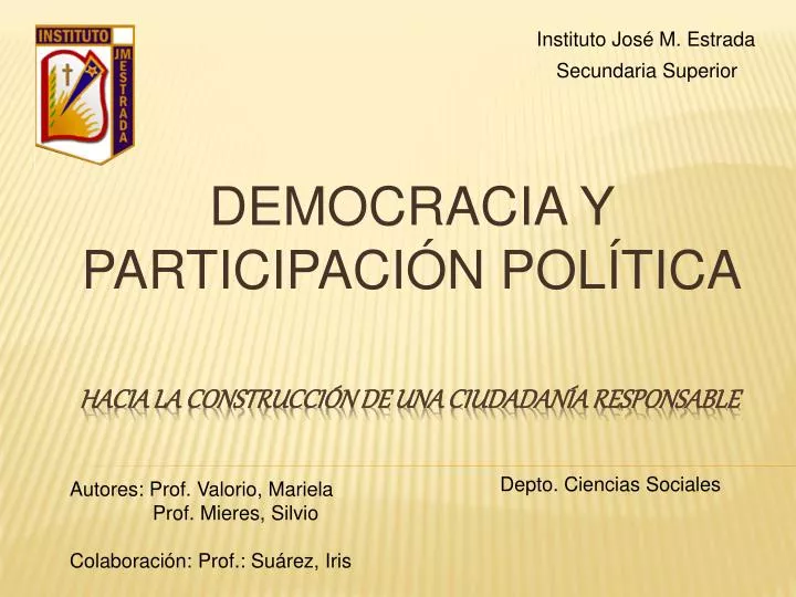 democracia y participaci n pol tica