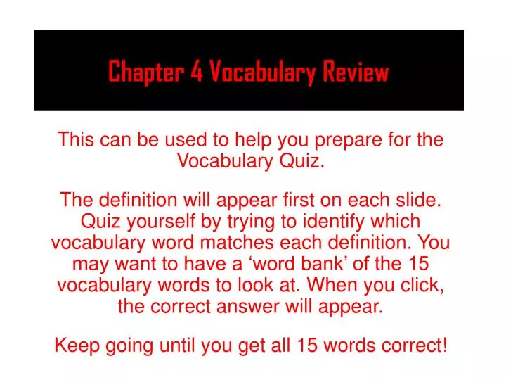 chapter 4 vocabulary review