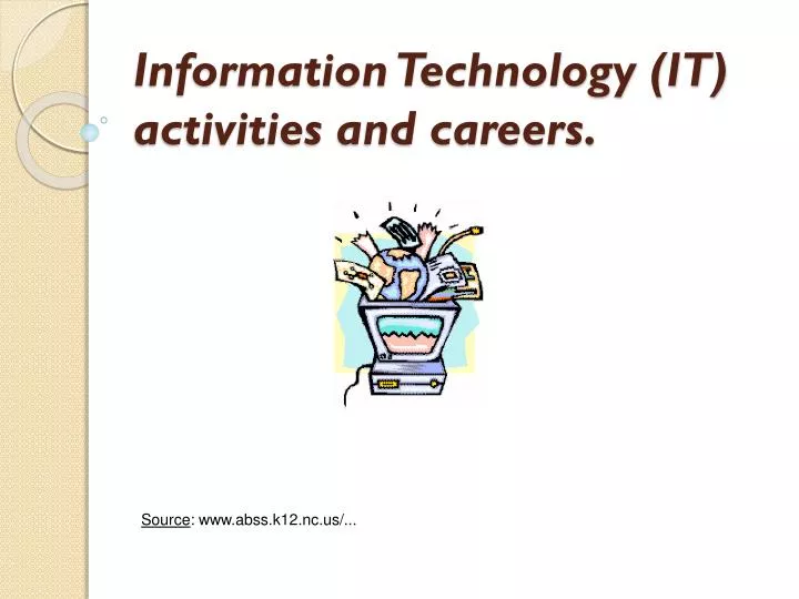 information technology it activities and careers