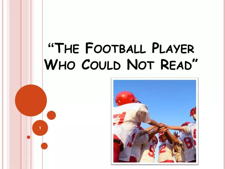 the football player who could not read