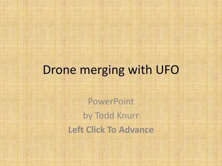 drone merging with ufo