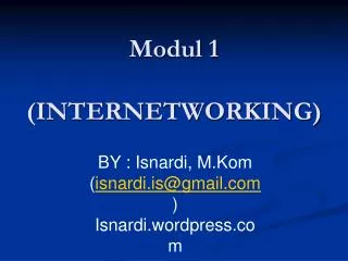 modul 1 internetworking