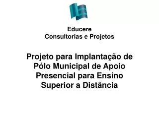 educere consultorias e projetos