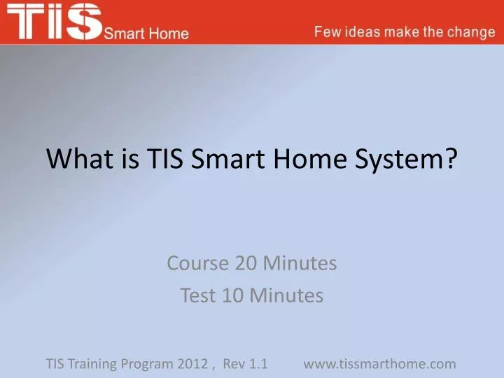 what is tis smart home system