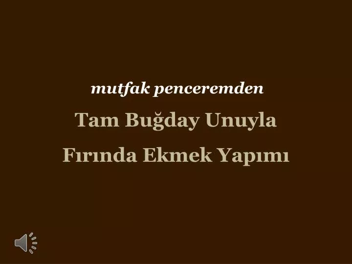 tam bu day unuyla f r nda ekmek yap m