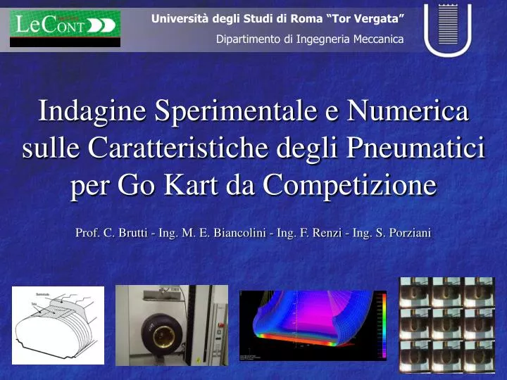 indagine sperimentale e numerica sulle caratteristiche degli pneumatici per go kart da competizione