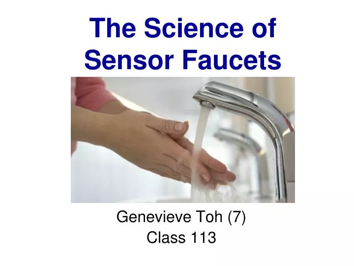 the science of sensor faucets