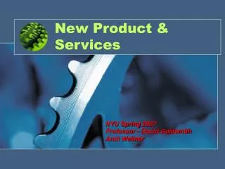 New Product &amp; Services