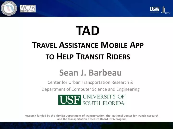 tad travel assistance mobile app to help transit riders