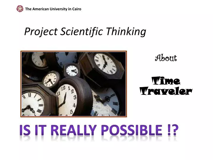 project scientific thinking