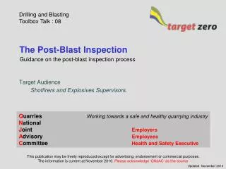 The Post-Blast Inspection