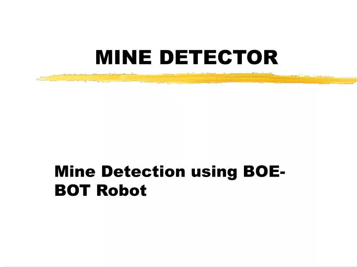 mine detector
