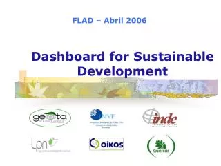dashboard for sustainable development