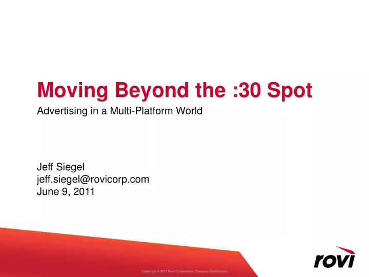 moving beyond the 30 spot
