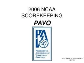 2006 NCAA SCOREKEEPING