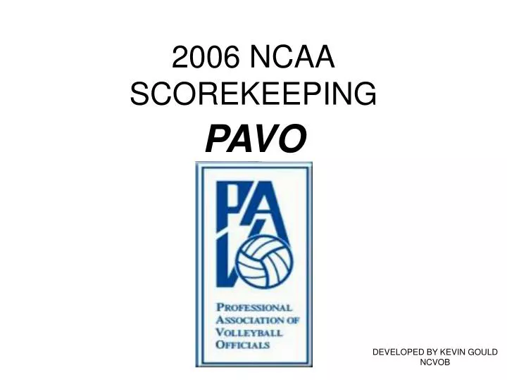 2006 ncaa scorekeeping