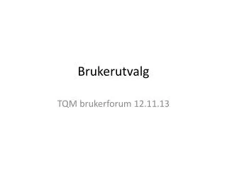 brukerutvalg