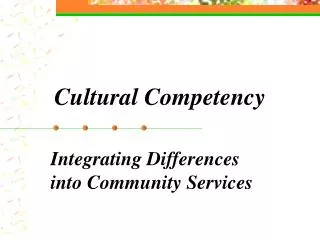 Cultural Competency