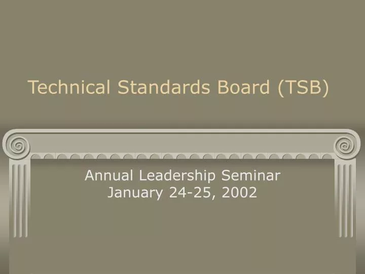 technical standards board tsb