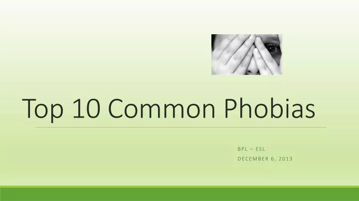 top 10 common phobias