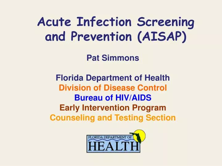 acute infection screening and prevention aisap