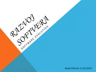 razvoj softvera