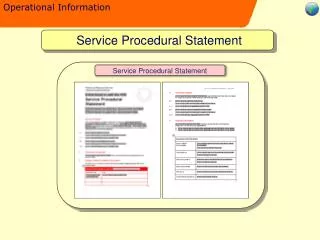 Service Procedural Statement