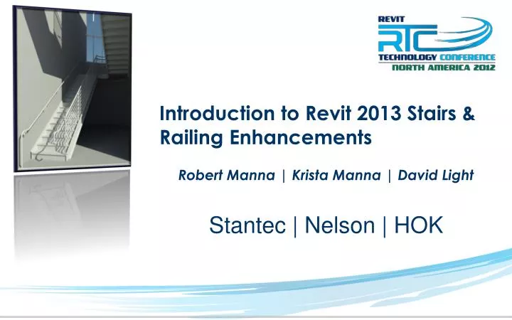 introduction to revit 2013 stairs railing enhancements