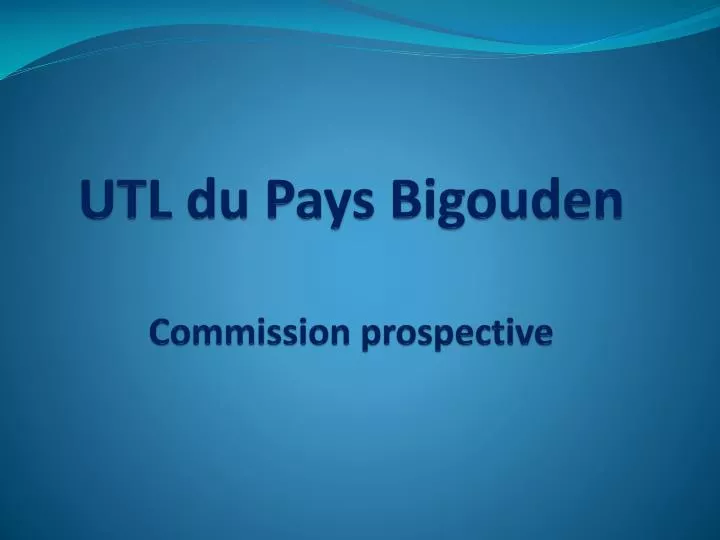 utl du pays bigouden commission prospective