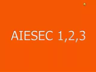AIESEC 1,2,3