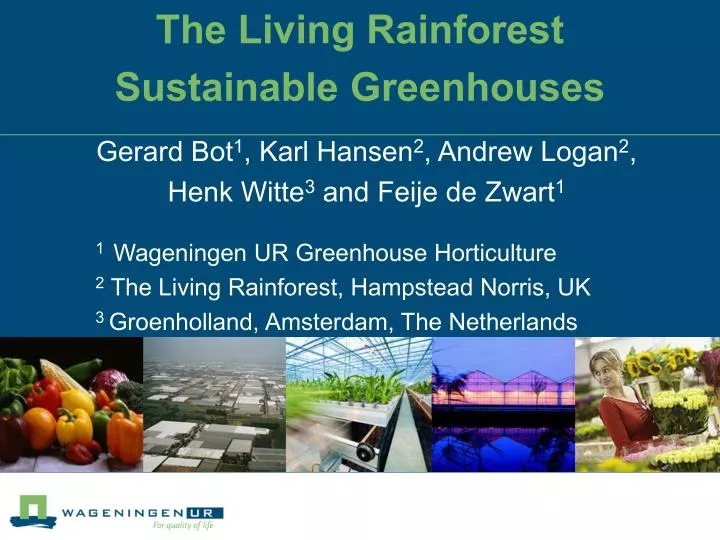 the living rainforest sustainable greenhouses