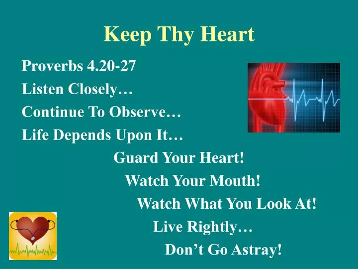 keep thy heart