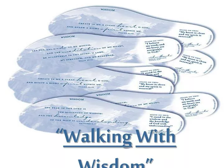 walking with wisdom