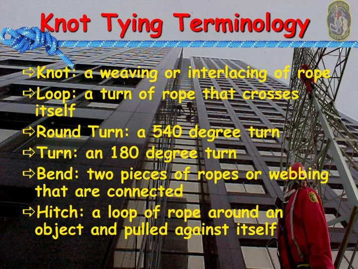 knot tying terminology