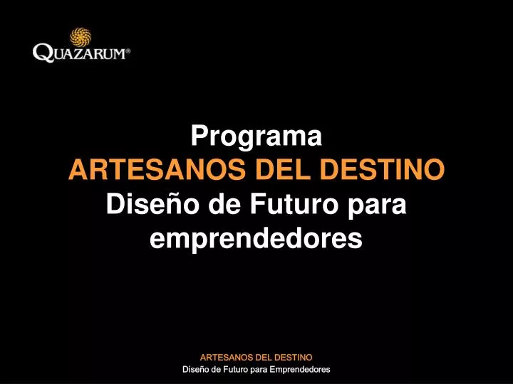 programa artesanos del destino dise o de futuro para emprendedores