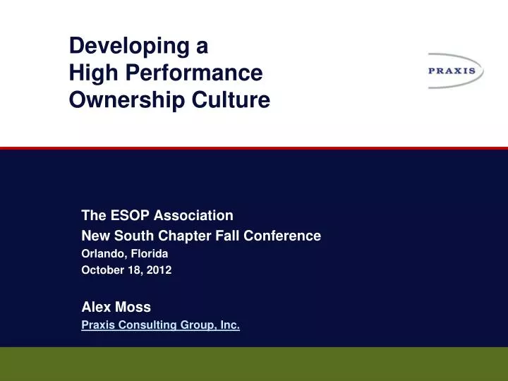 developing a high performance ownership culture