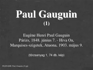Paul Gauguin (1)