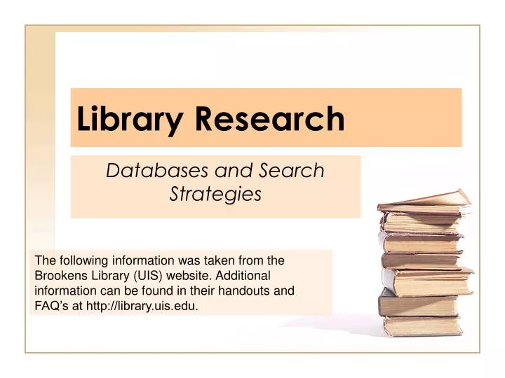 library research