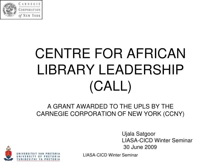 centre for african library leadership call
